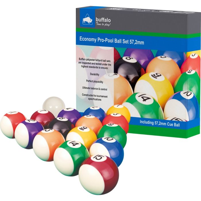 Pool ballen set Polyester 57.2mm Economy online kopen | Buffalo.nl