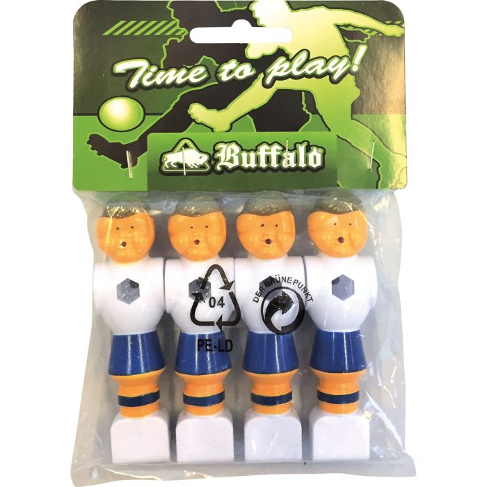 gemiddelde adelaar Groenland Buffalo tafelvoetbal pop 16 mm blauw/wit 4 stuks online kopen | Buffalo.nl