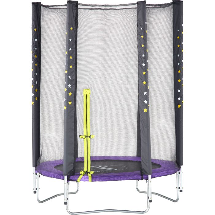 Plum trampoline Stardust met veiligheidsnet paars online Buffalo.nl