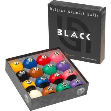 Aramith Tournament BLACK poolballen set 57.2 mm online kopen | Buffalo.nl