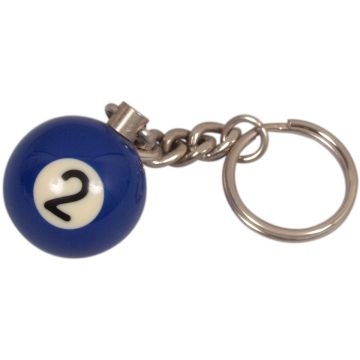 Sleutelhanger poolball 25 mm Nr. 2 online kopen | Buffalo.nl