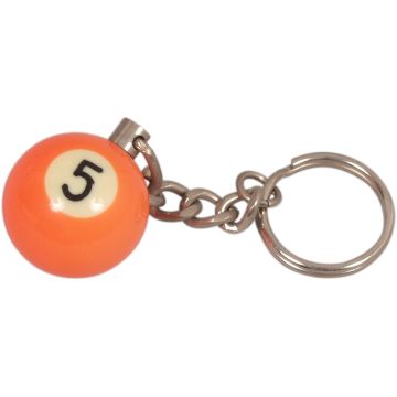 Sleutelhanger poolball 25 mm Nr. 5 online kopen | Buffalo.nl
