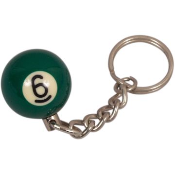 Sleutelhanger poolball 25 mm Nr. 6 online kopen | Buffalo.nl