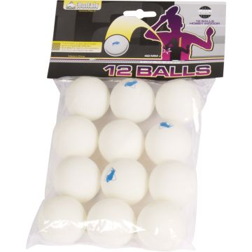 Tafeltennis ballen Buffalo Hobby celluloidvrij 12st. online kopen | Buffalo.nl