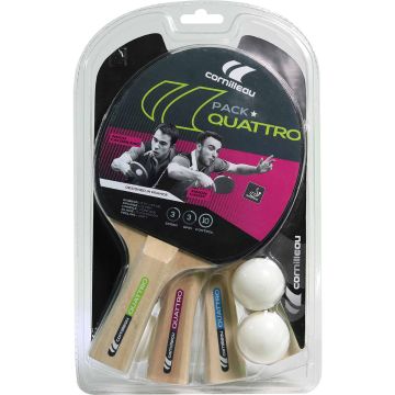 Cornilleau Sport pack Quatro indoor tafeltennisbat set | Buffalo.nl