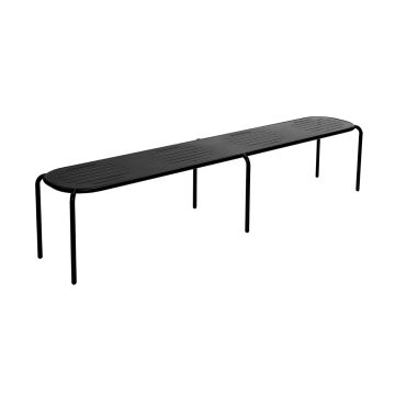 Hyphen bank zwartgrijs 220cm