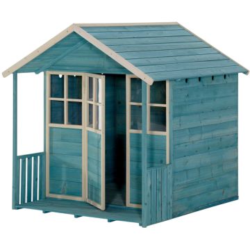 Plum Deckhouse Houten Speelhuis Teal online kopen | Buffalo.nl