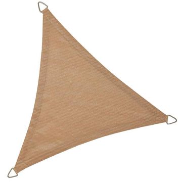 NC Outdoor schaduwdoek driehoek zand 360x360x360 cm online kopen | Buffalo.nl