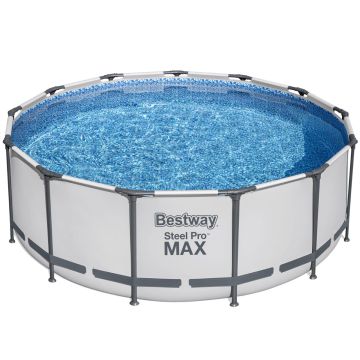 Bestway zwembad set Steel Pro Max 396 lichtgrijs online kopen | Buffalo,nl