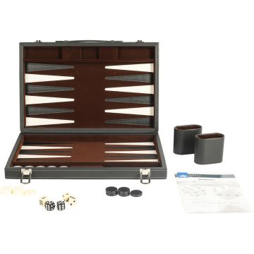 Backgammon ingelegd 35 x 24 cm zwart online kopen | Buffalo.nl