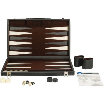 Backgammon ingelegd 46 x 30 cm zwart online kopen | Buffalo.nl