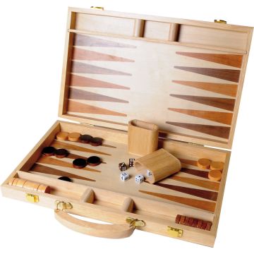 Buffalo backgammon ingelegd hout 38,1 cm online kopen | Buffalo.nl