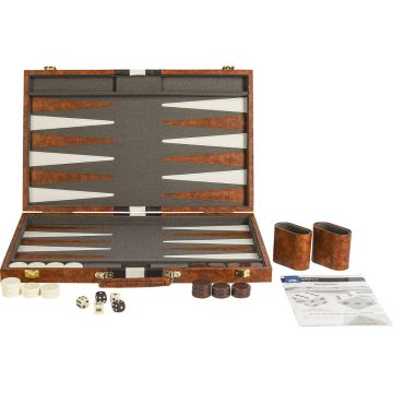 Buffalo backgammon Piping bruin 38 x 48 cm online kopen | Buffalo.nl