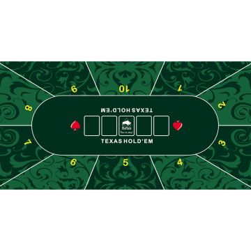 Buffalo Pokerkleed groen 180x90cm 3mm online kopen | Buffalo.nl