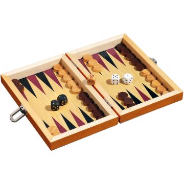 Philos Backgammon Korinth mini 19.5x12.5cm online kopen | Buffalo.nl