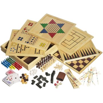 Philos houten game set Compendium 100 online kopen | Buffalo.nl