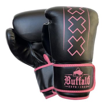 Buffalo Outrage bokshandschoenen zwart met roze online kopen | Buffalo.nl