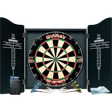 Dartset Winmau pro kabinet, bord en pijlen online kopen | Buffalo.nl