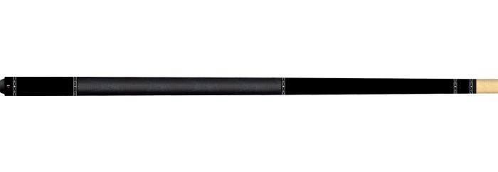 Universal poolkeu 114-5 Uni CS butt zwart geschilderd esdoorn met zwart linnen grip A6 esdoorn shaft met 230 mm carbon tube insert