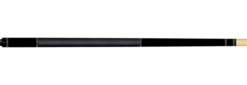 Universal poolkeu 114-5 Uni CS butt zwart geschilderd esdoorn met zwart linnen grip A6 esdoorn shaft met 230 mm carbon tube insert